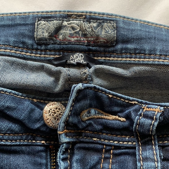 Silver skinny jeans W29/L31 - Picture 4 of 5